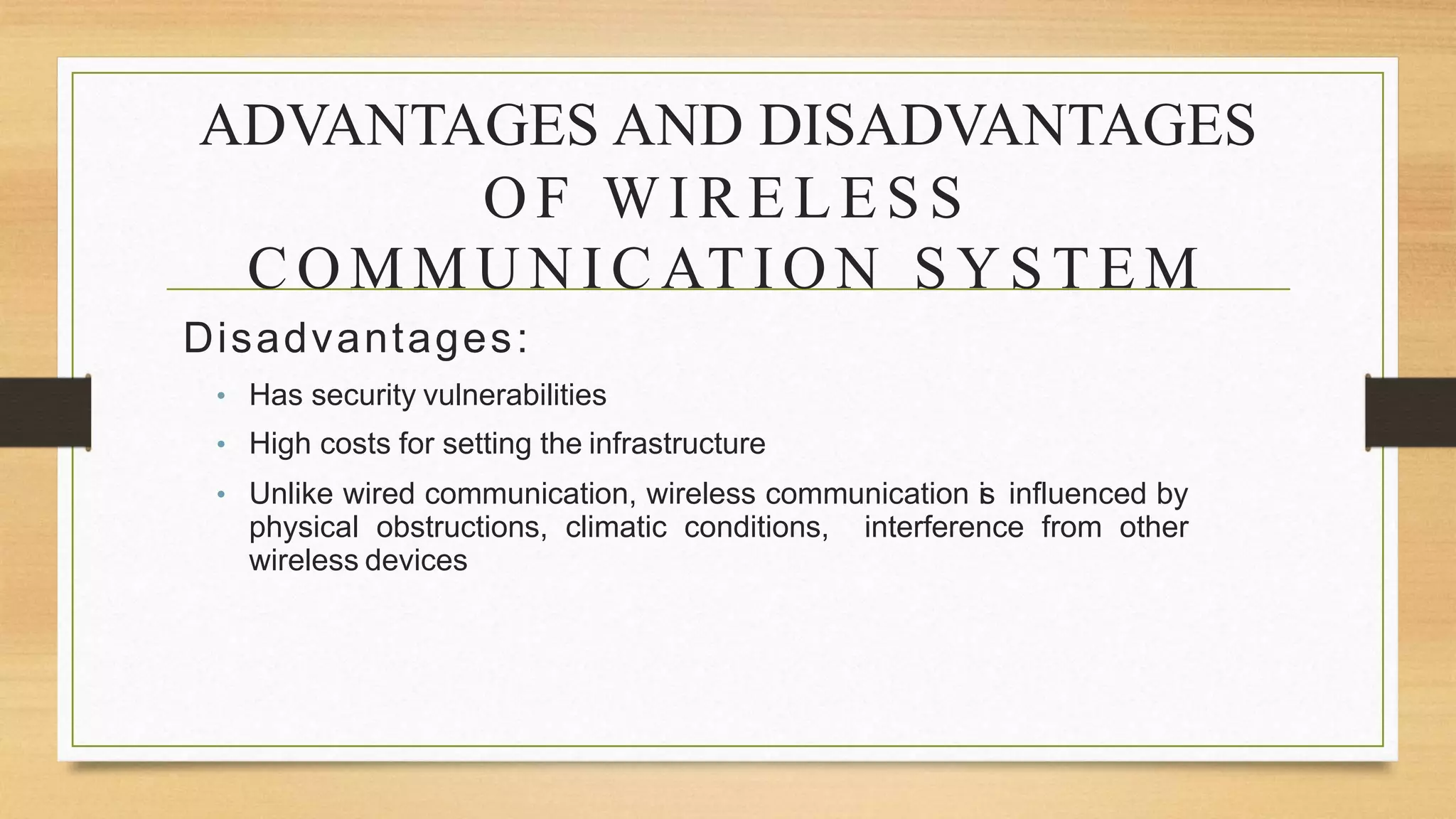 Wireless communication | PPT