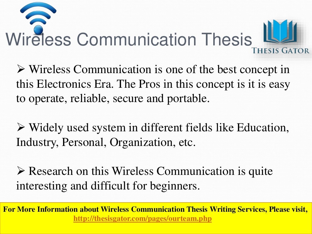 thesis topics on wireless communication