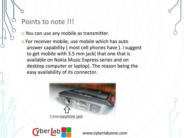 Wireless Communication via Mobile Phone Using DTMF | PPSX