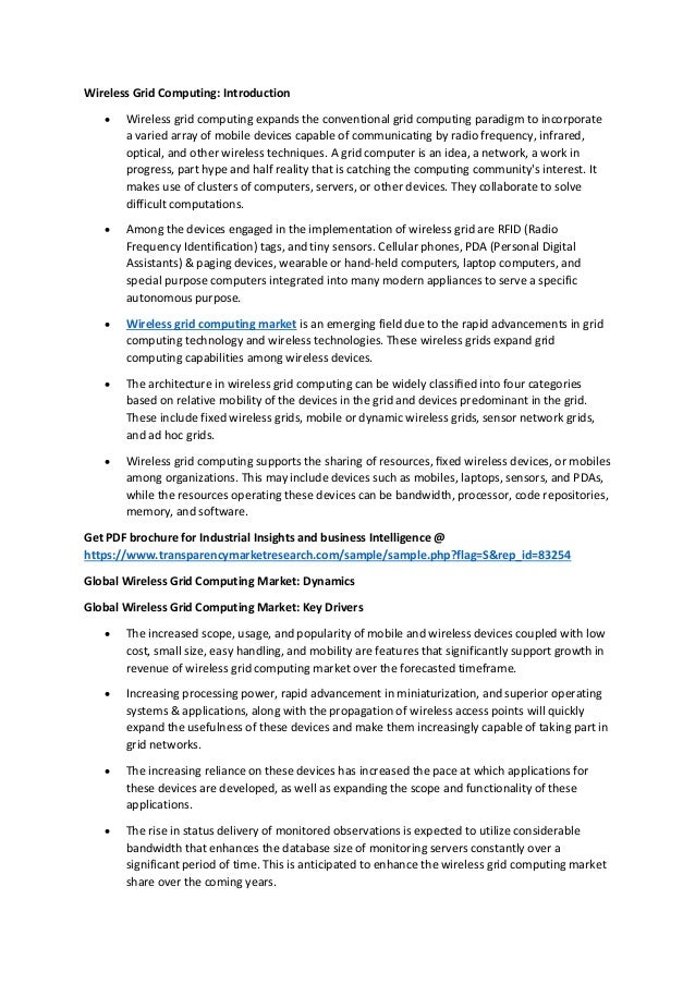 Wireless grid computing market 2 wireless grid computing market 1 638