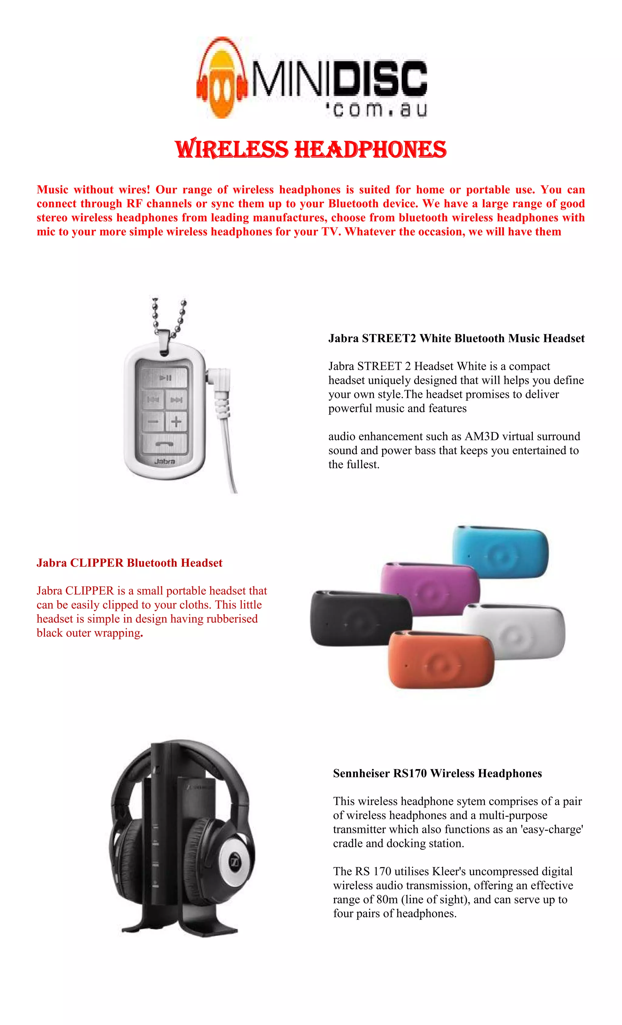 Wireless Headphones | PDF