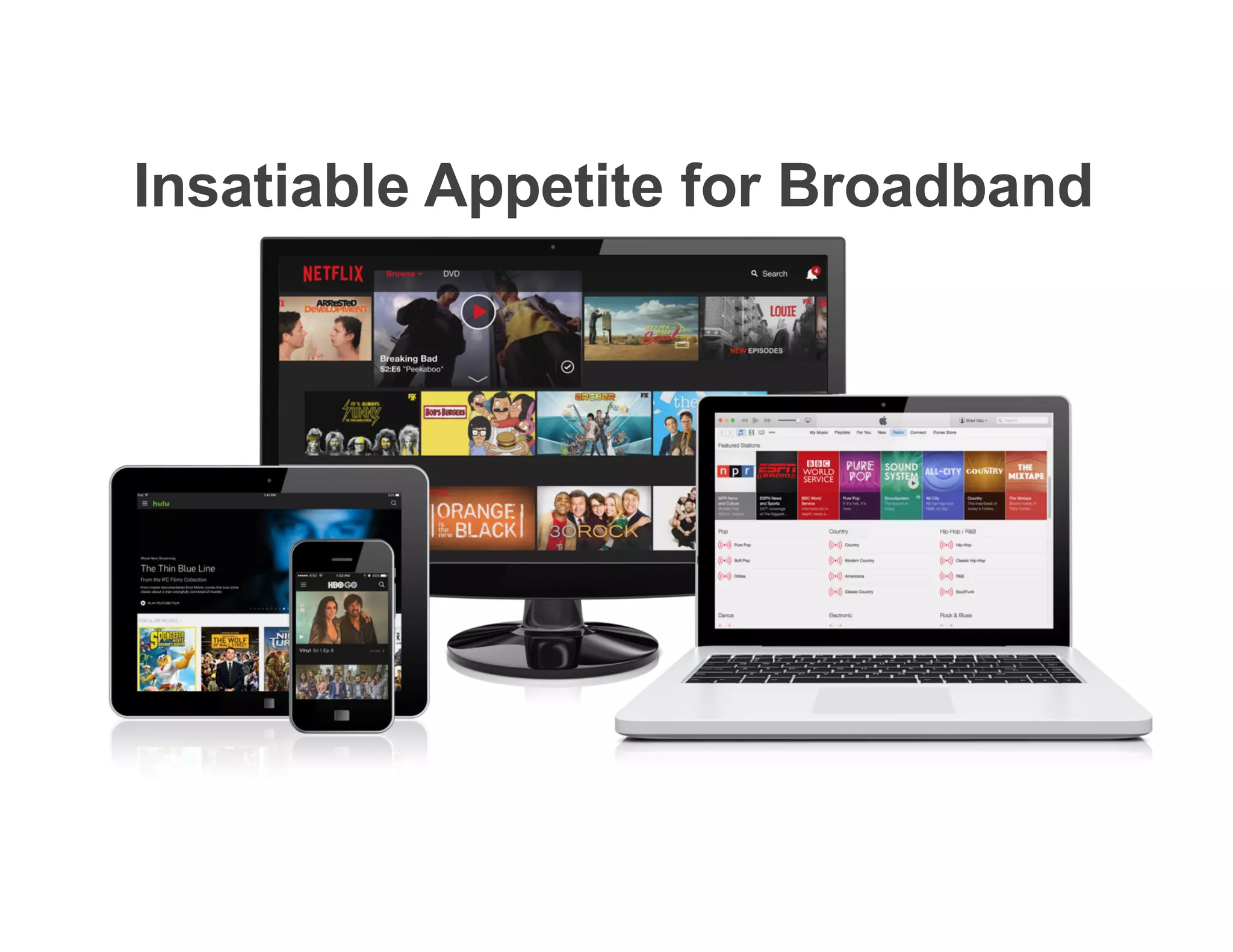 Insatiable Appetite for Broadband
 