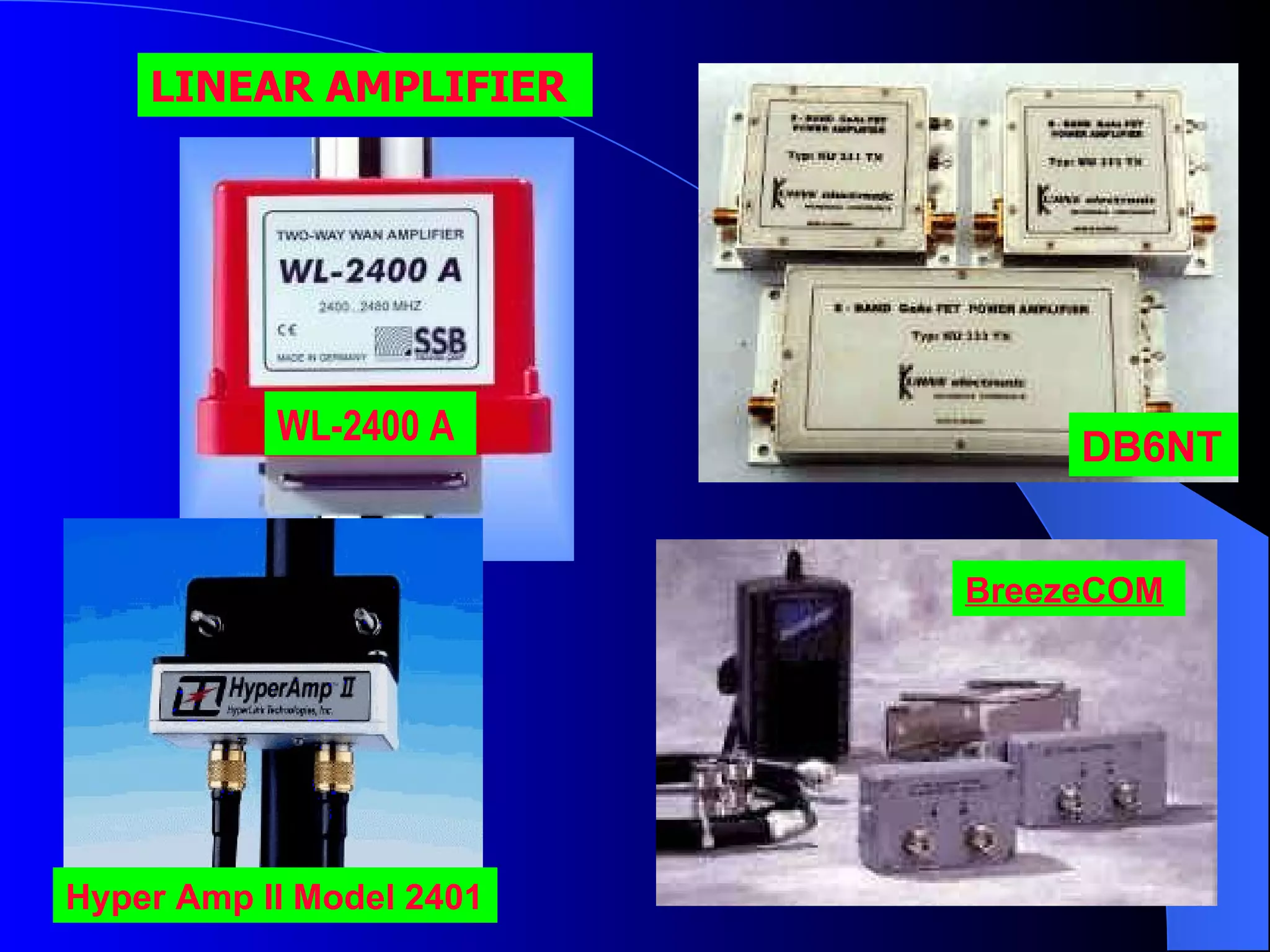 LINEAR AMPLIFIER BreezeCOM   WL-2400 A  Hyper Amp II Model 2401   DB6NT 