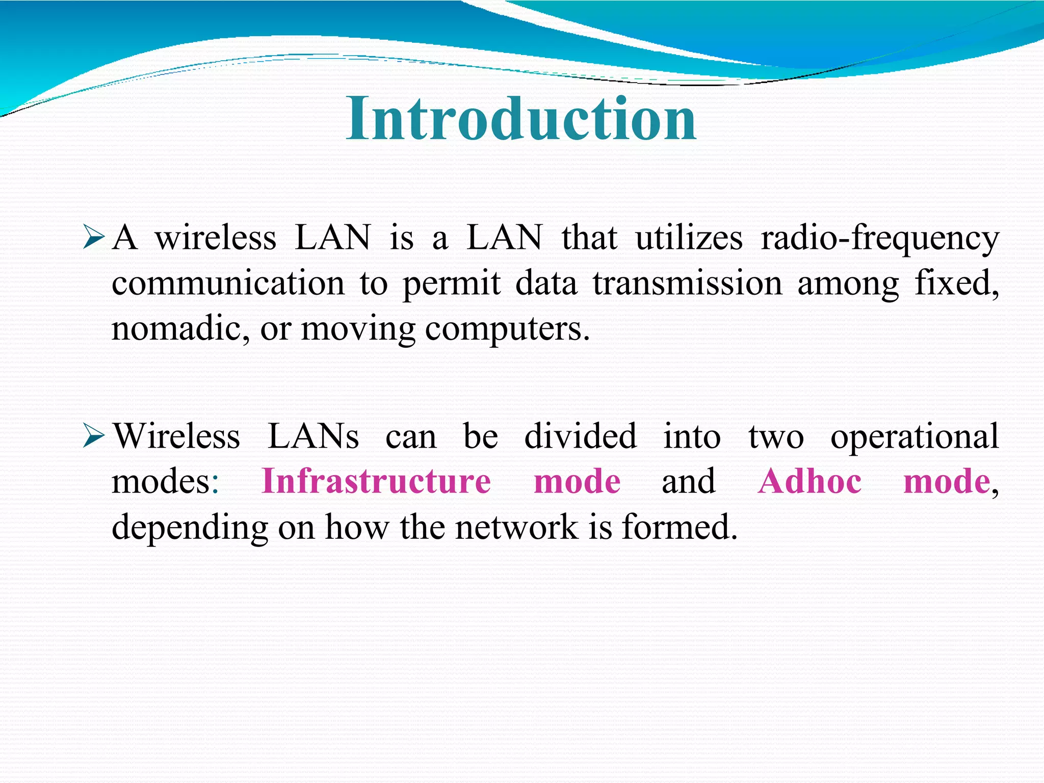 Wireless LAN | PPTX