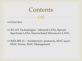 Wireless LAN and bluetooth technology | PDF