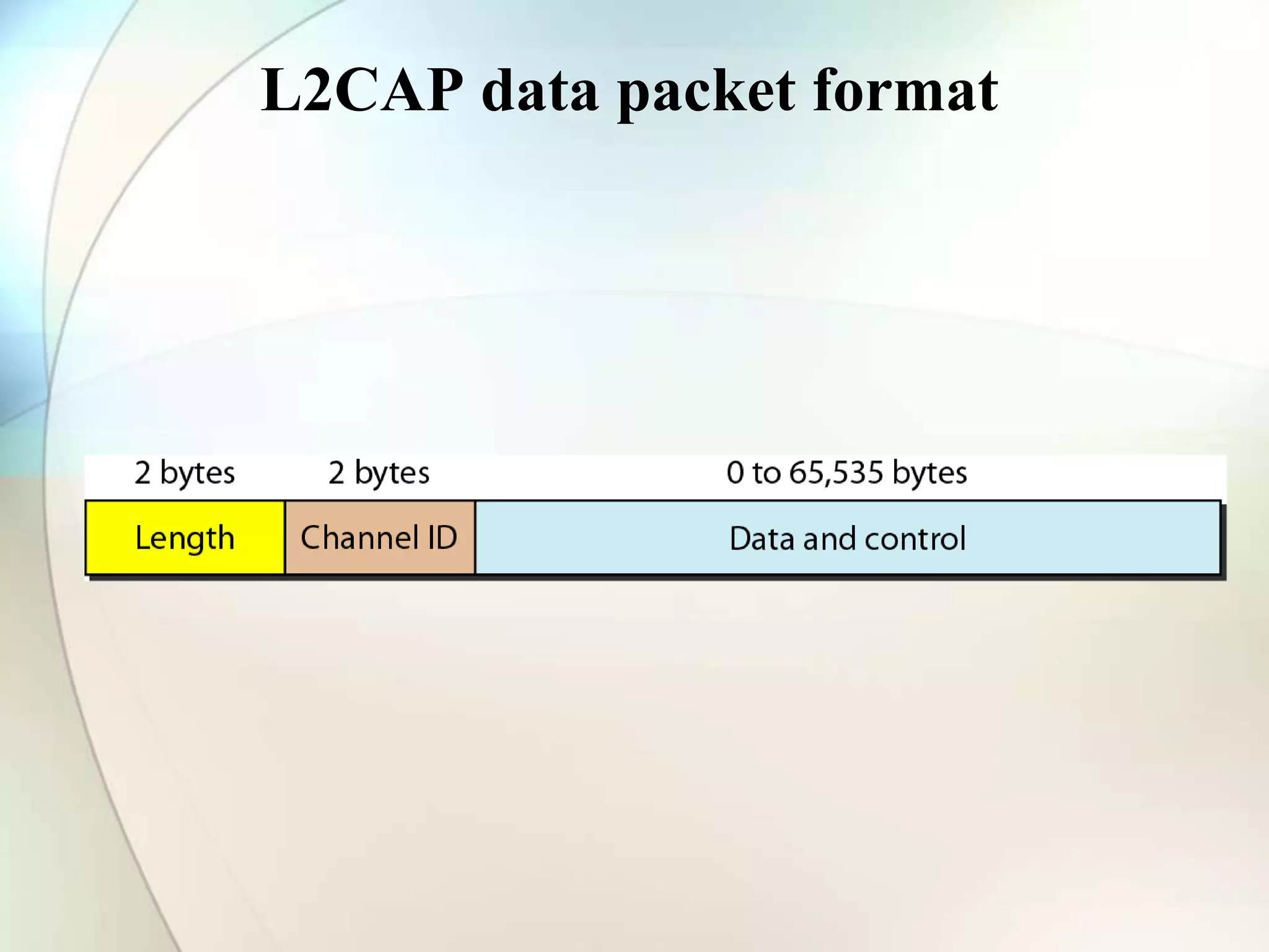 L2CAP data packet format
 