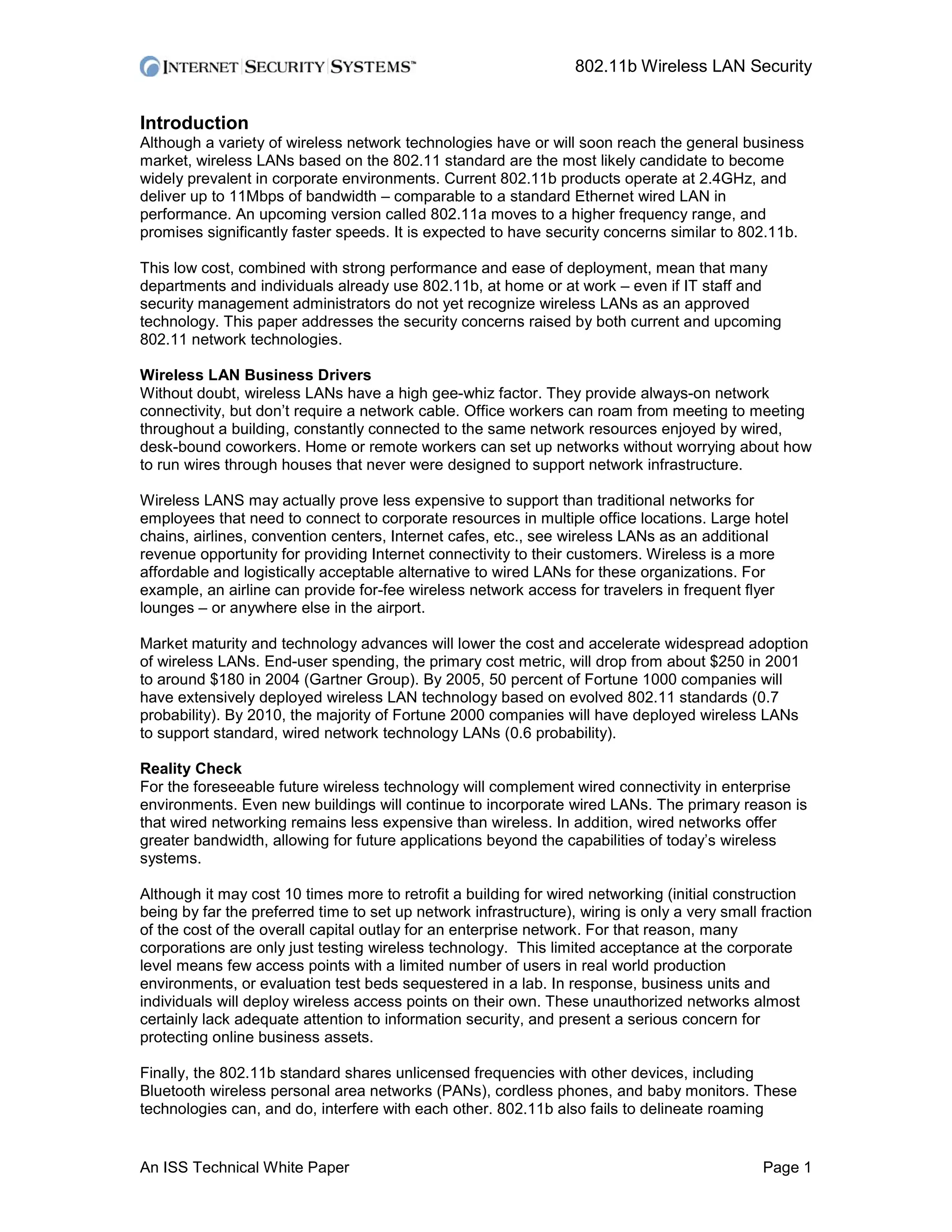 Wireless Lan Security