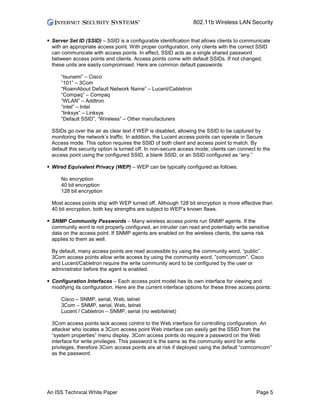 Wireless Lan Security