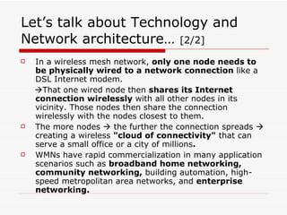 Wireless Mesh Networks | PPT