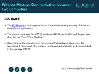 Wireless message communication between two computers | PPTX