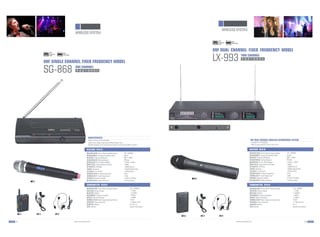 Wireless microphone systems