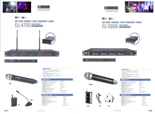 Wireless microphone systems
