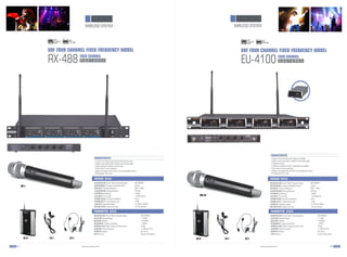 Wireless microphone systems