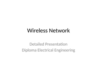 Comprehensive Overview of Wireless Networks: Types, Components, and ...