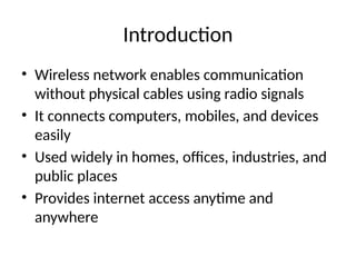Comprehensive Overview of Wireless Networks: Types, Components, and ...