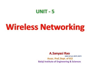 A.Sanyasi Rao
AMIE; M.Tech; MISTE; MIETE
Assoc. Prof, Dept. of ECE
Balaji Institute of Engineering & Sciences
 