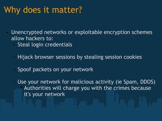 Unencrypted Packet Example Wireless Networking Security Presentation.ppt