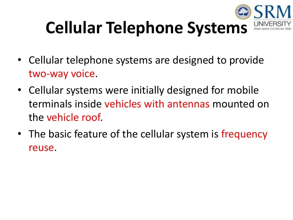 Cellular Telephone Systems