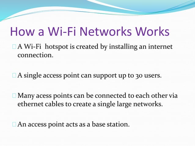 Wireless networks ppt | PPTX
