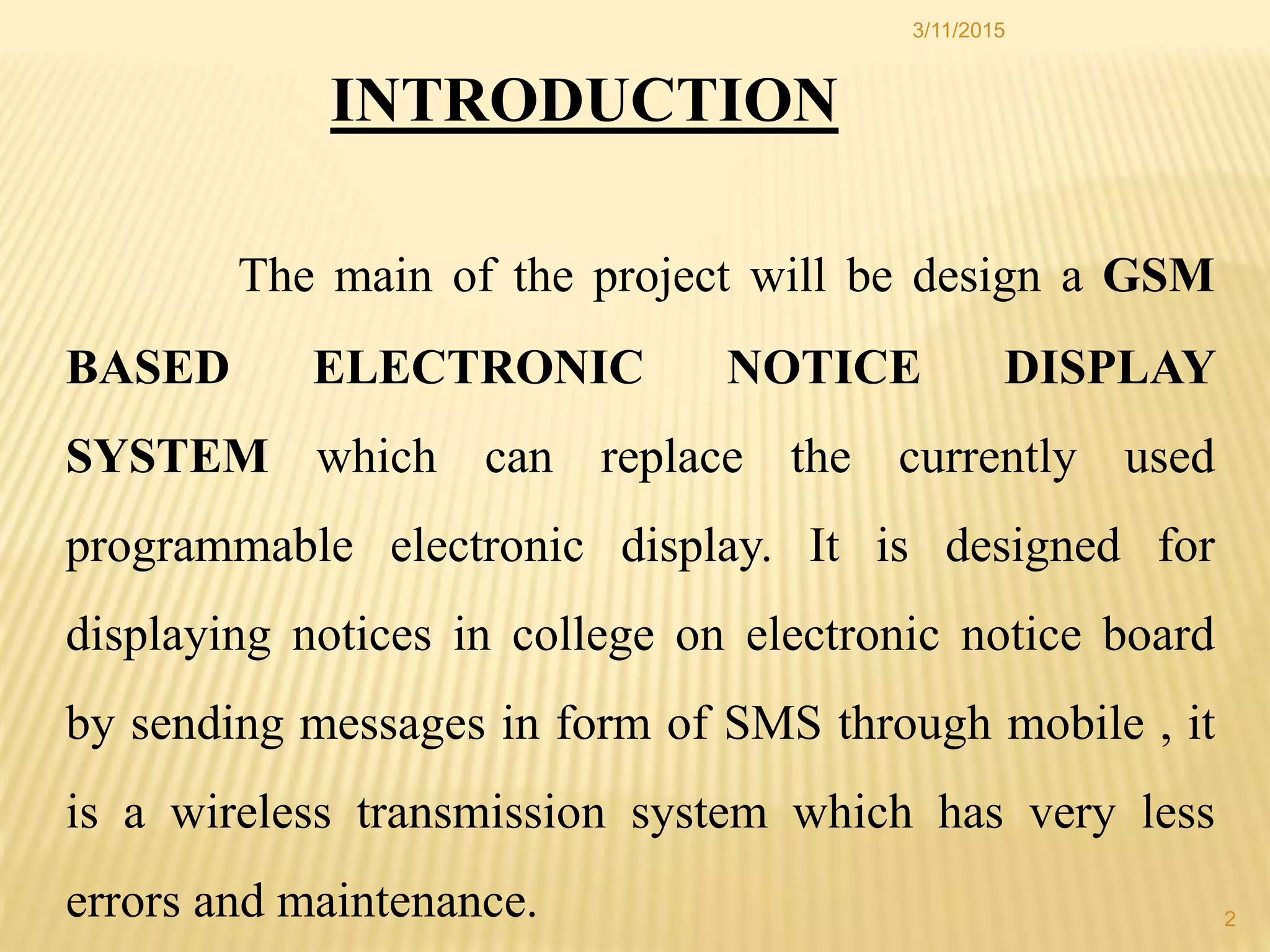Wireless notice board for public | PPT