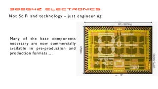 300GHz Electronics
Many of the base components
necessary are now commercially
available in pre-production and
production formats….
Not SciFi and technology - just engineering
 
