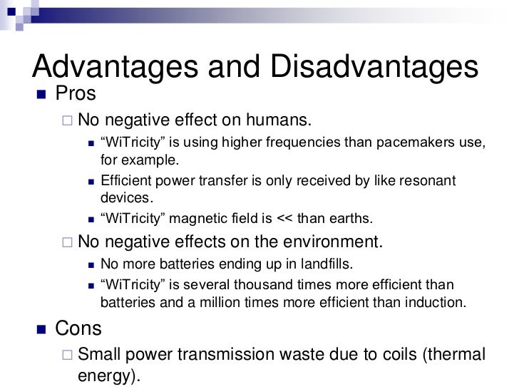 Wireless power presentation