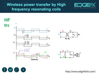 Wireless power transfer by high frequency resonating coils | PPTX