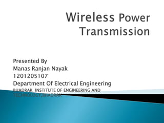 Wireless power transmission | PPTX