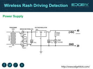http://www.edgefxkits.com/
Wireless Rash Driving Detection
Power Supply
 