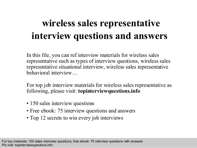 interview questions and answers free download pdf and ppt file wireless sales representative interview - Sample Resume Wireless Sales Representative interview questions and answers free download pdf and ppt file wireless sales representative interview - Sample Resume Wireless Sales Representative