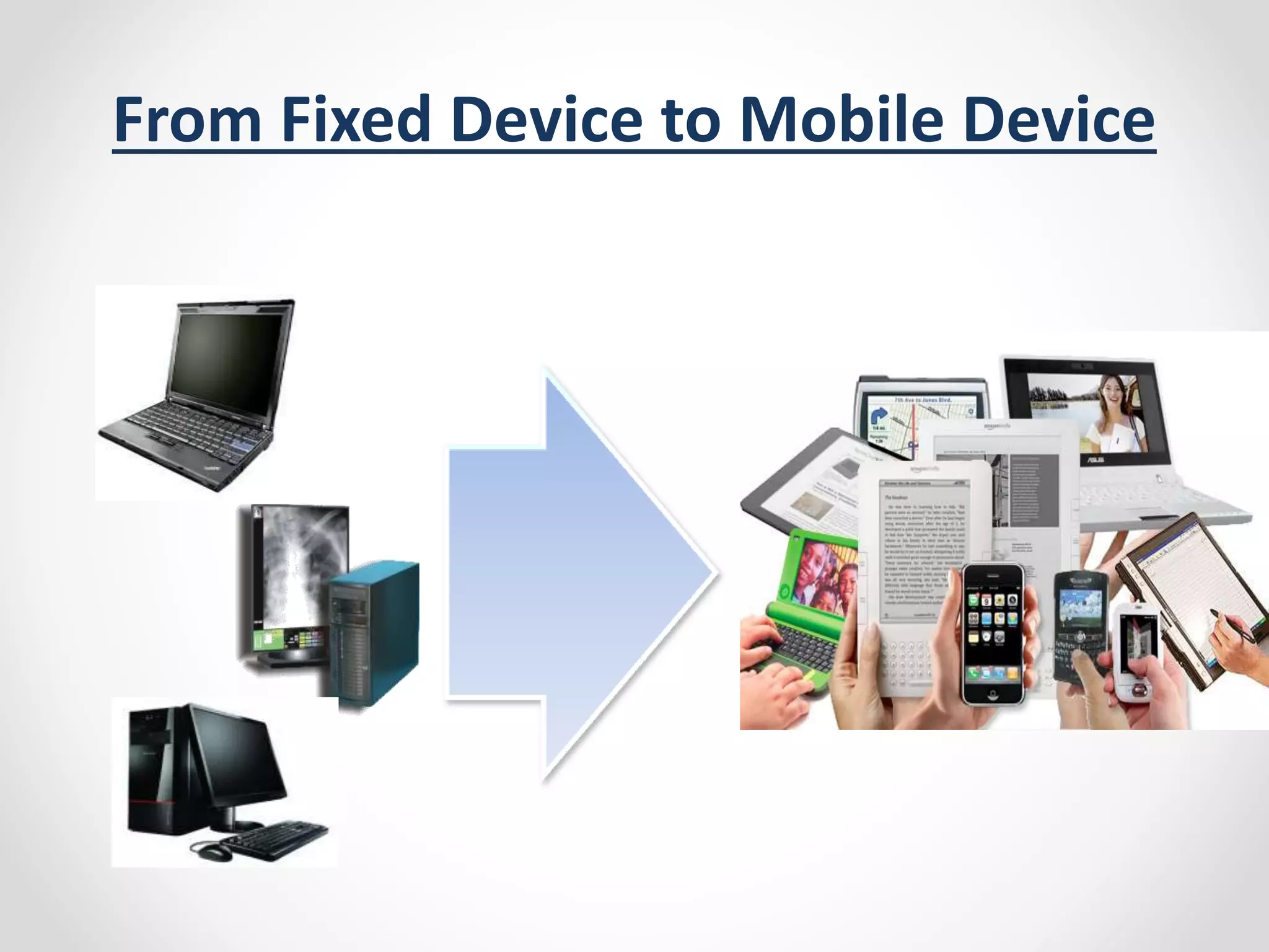From Fixed Device to Mobile Device 
 