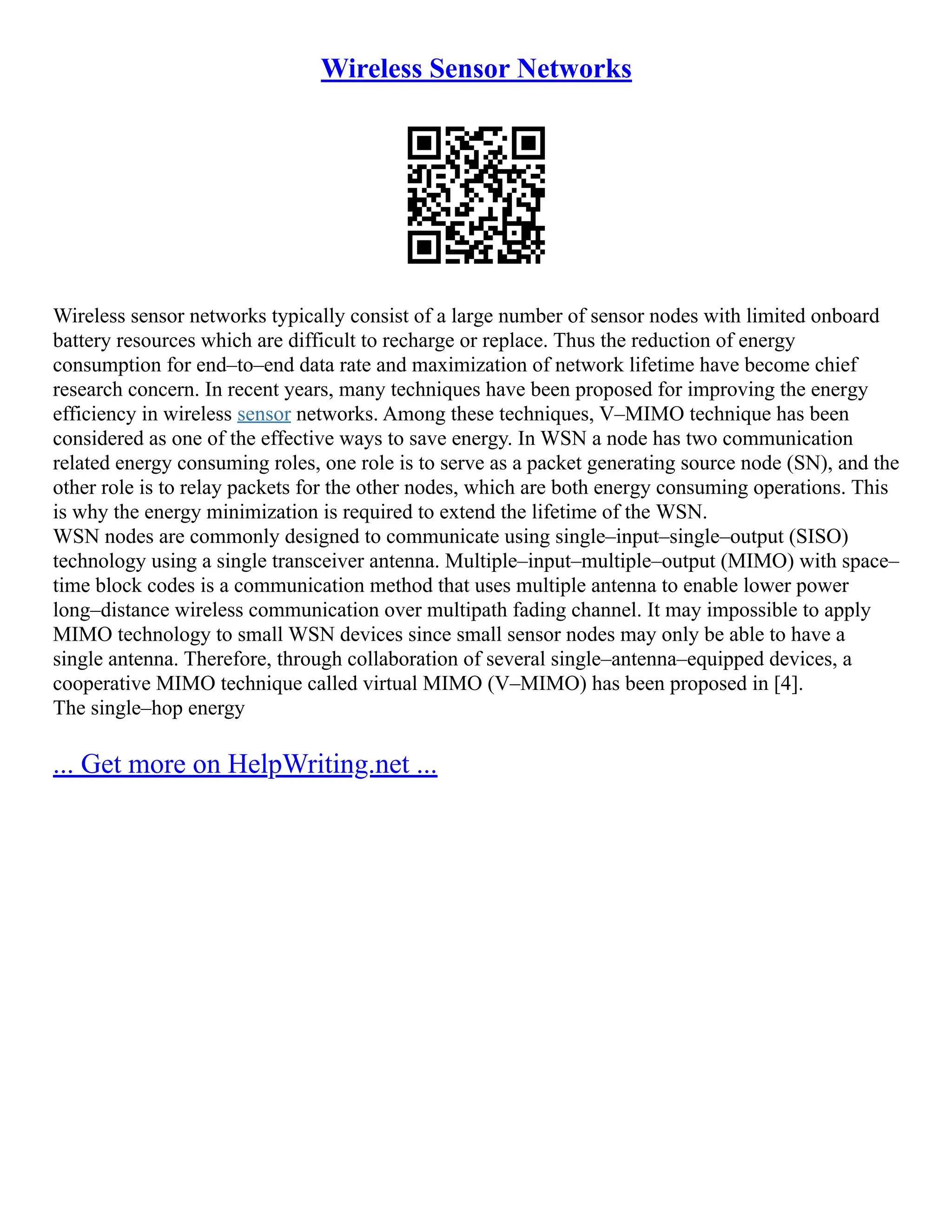 Wireless Sensor Networks | PDF