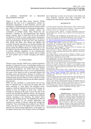 Wireless sensor networks for disaster managment | PDF