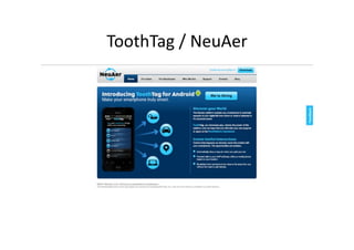 ToothTag	
  /	
  NeuAer	
  
 
