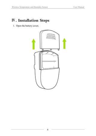 Wireless Temperature And Humidity Sensor（WL TH-01） | PDF