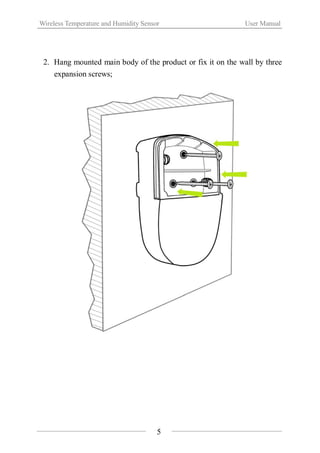 Wireless Temperature And Humidity Sensor（WL TH-01） | PDF