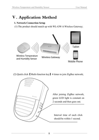 Wireless Temperature And Humidity Sensor（WL TH-01） | PDF