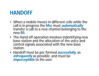 Wireless traffic theory and handoff | PDF