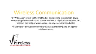 Wireless vs mobile computing | PPTX