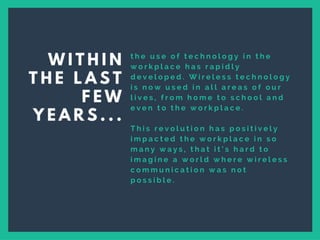 How Wireless Communication Has Changed the Workplace