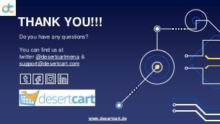 CREDITS: This presentation template was created by
Slidesgo, including icons by Flaticon, and infographics &
images by Freepik
THANK YOU!!!
Do you have any questions?
You can find us at
twitter @desertcartmena &
support@desertcart.com
www.desertcart.de
 