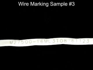 Wire Marking Sample #3
 