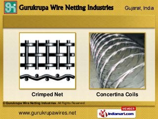 www.gurukrupawires.net
Gurukrupa Wire Netting Industries
© Gurukrupa Wire Netting Industries. All Rights Reserved
Concerti...