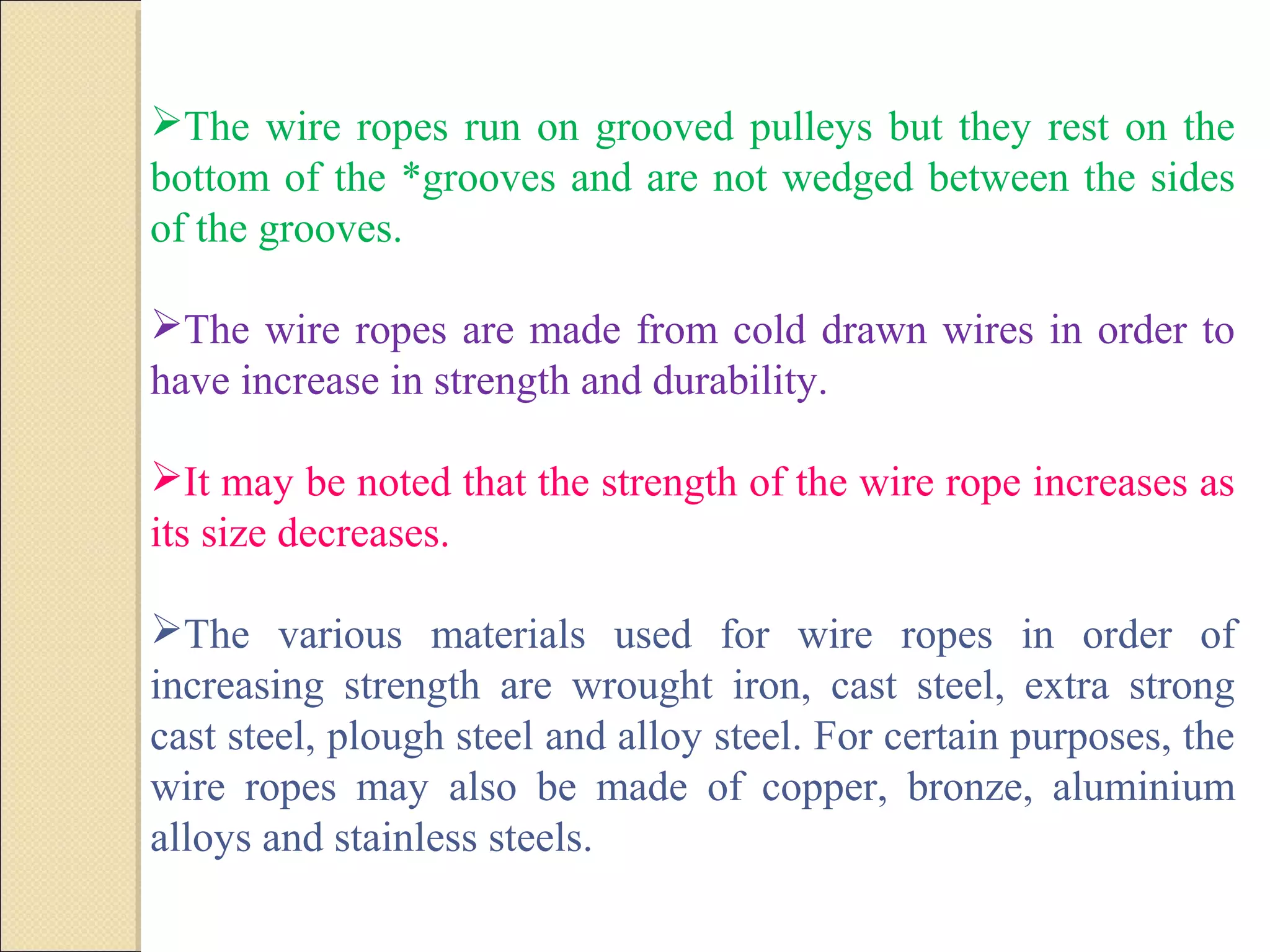 Wire rope design | PPT