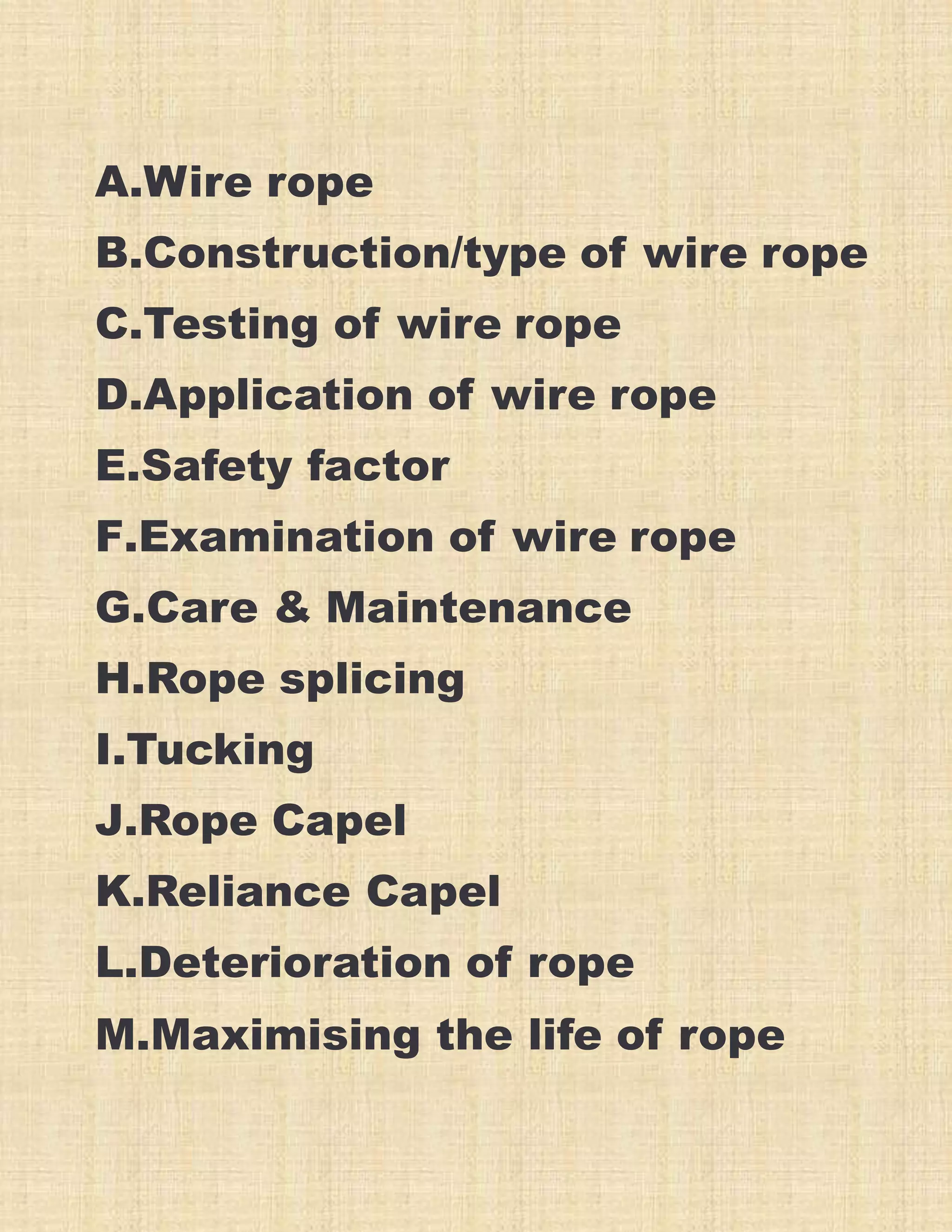 Wire Rope Code Wireropes edit | PPTX