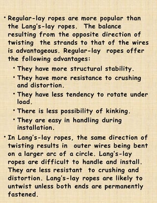 Regular Lay Ropes Wireropes edit | PPTX