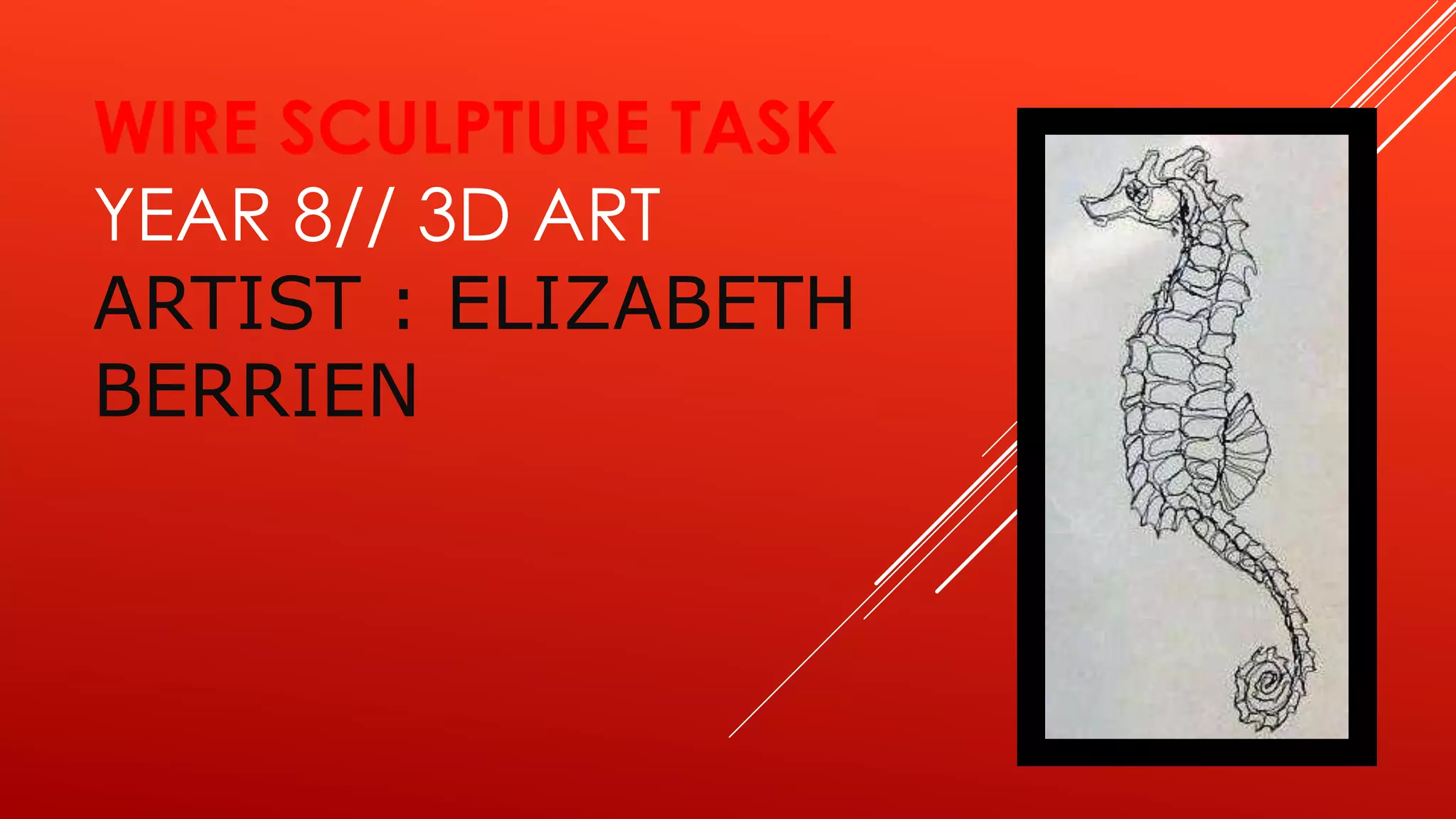 Wire sculpture task | PPTX