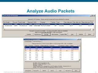 Analyze Audio Packets




© 2006 Cisco Systems, Inc. All rights reserved.                           47
 