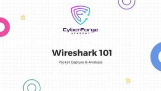 Wireshark 101
Packet Capture & Analysis
 