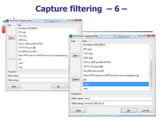 Capture filtering  – 6 – 